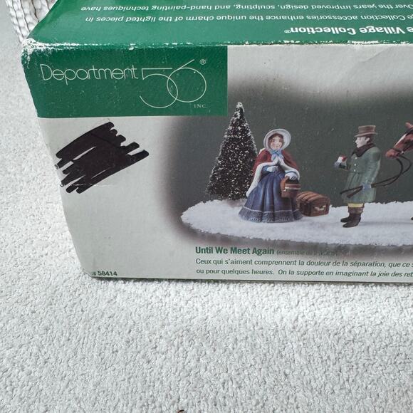 Dept 56 Dickens Series 1998 Until We Meet Again #58414 2pc. Set - Picture 10 of 12
